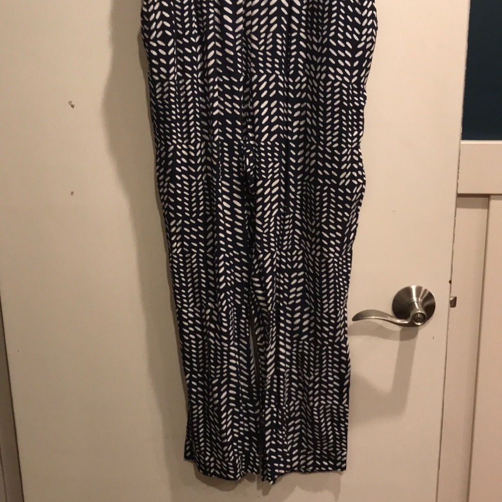 Loft Navy Patterned Romper - image 2